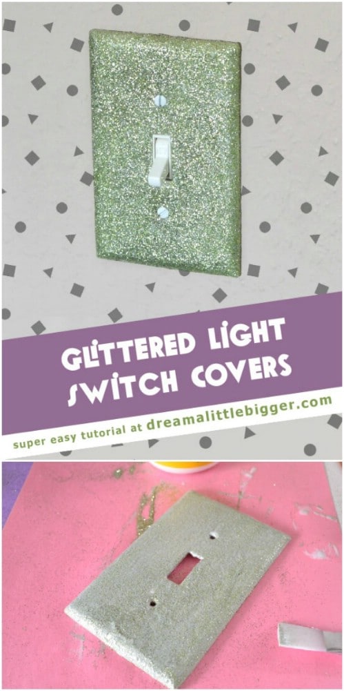 Glittery Light Switch Covers