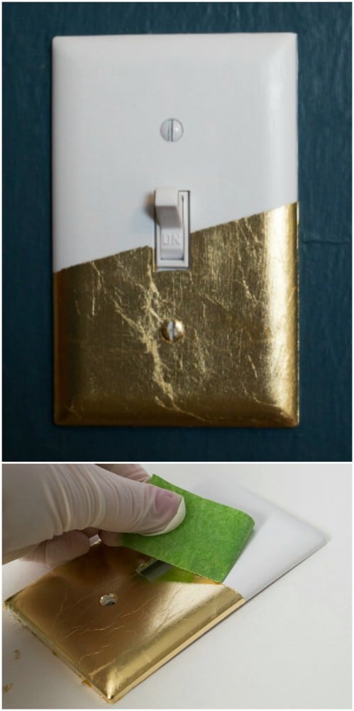 Easy DIY Gold Leaf Cover