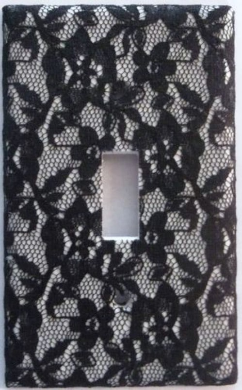 Lace Covered Switch Plate Cover