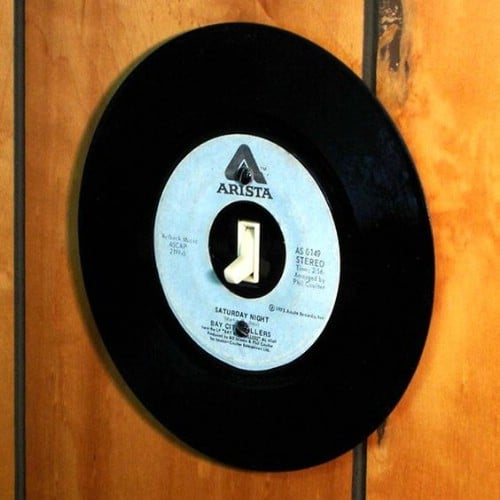 Music Inspired Record Light Switch Cover