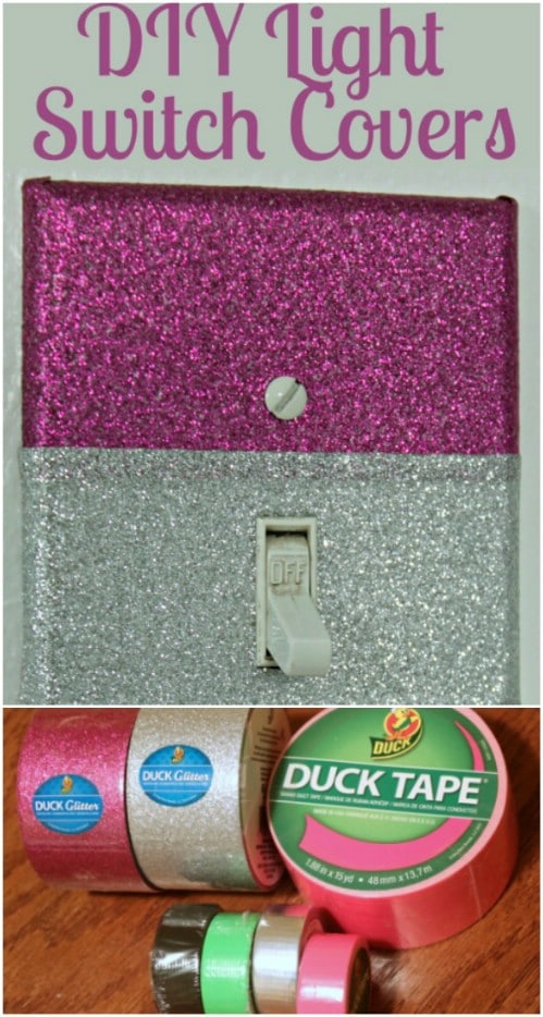 DIY Sparkly Duct Tape Covers