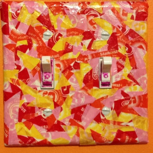 Starburst Decoupage Switch Plate Covers