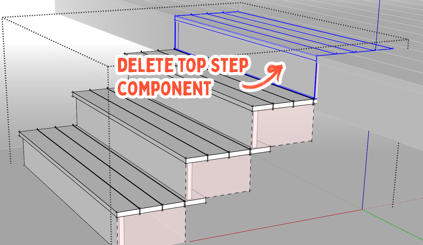Remove the top step component that is no longer needed.