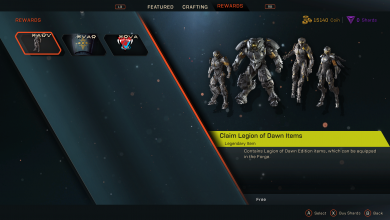 anthem claim legion of dawn items