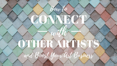 content how to connect with other artists and boost your art business title