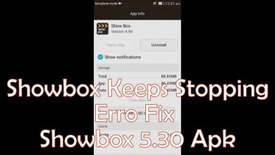 Showbox Keeps Stopping Server Error Fix