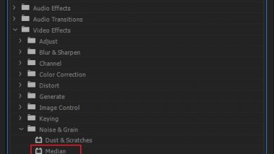 premiere pro noise reduction add median