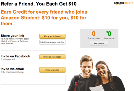 amazon shopping app earn money refer friends amazon referral code