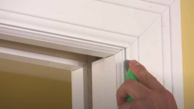 Scratch Off the Caulk on the Door Stop