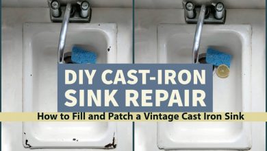 How to patch and fill cracks or rusted sections of cast iron rubs and sinks