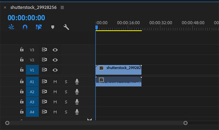 Use Zoom in Premiere Pro for simple conversions - Add clips to your timeline
