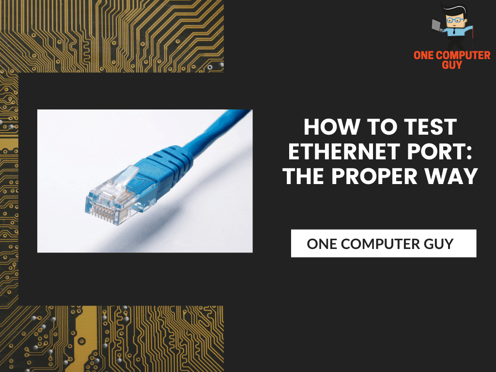 how to check ethernet port