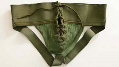 A mens green jockstrap