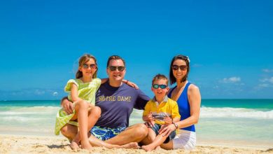 Heidi Przybyla with her husband and kids