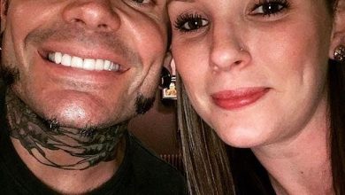 Jeff Hardy with his wife Beth Britt