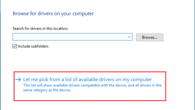 let me pick from a list of available drivers