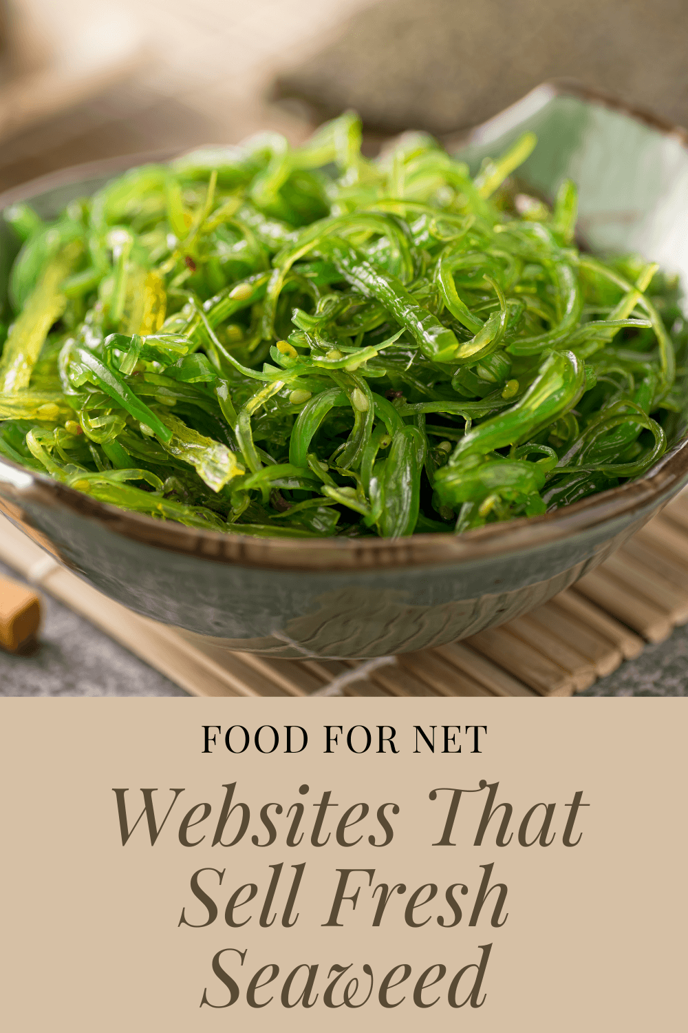 Website selling fresh seaweed