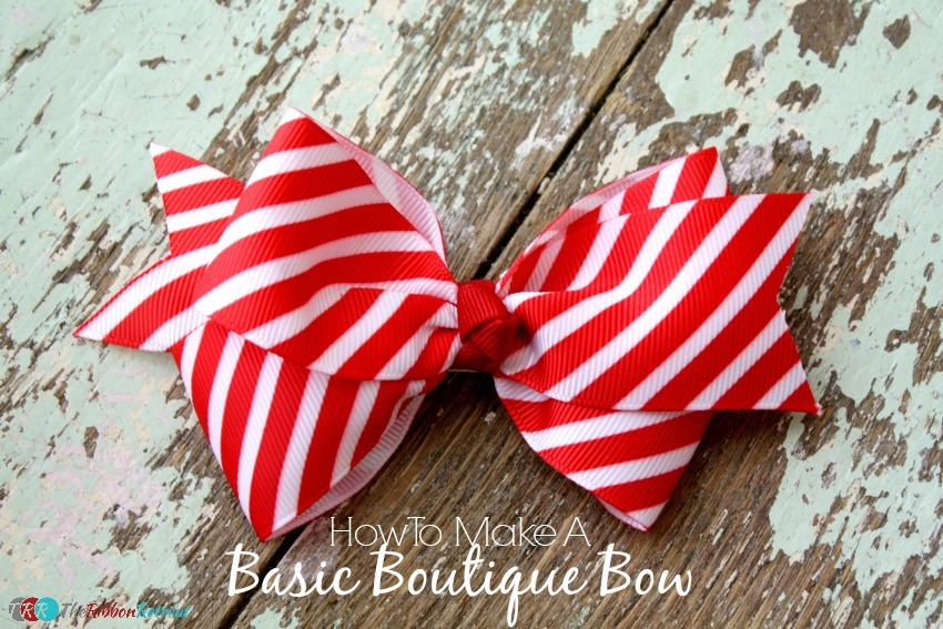 How to Make a Basic Little Bow - Ribbon Retreat Blog