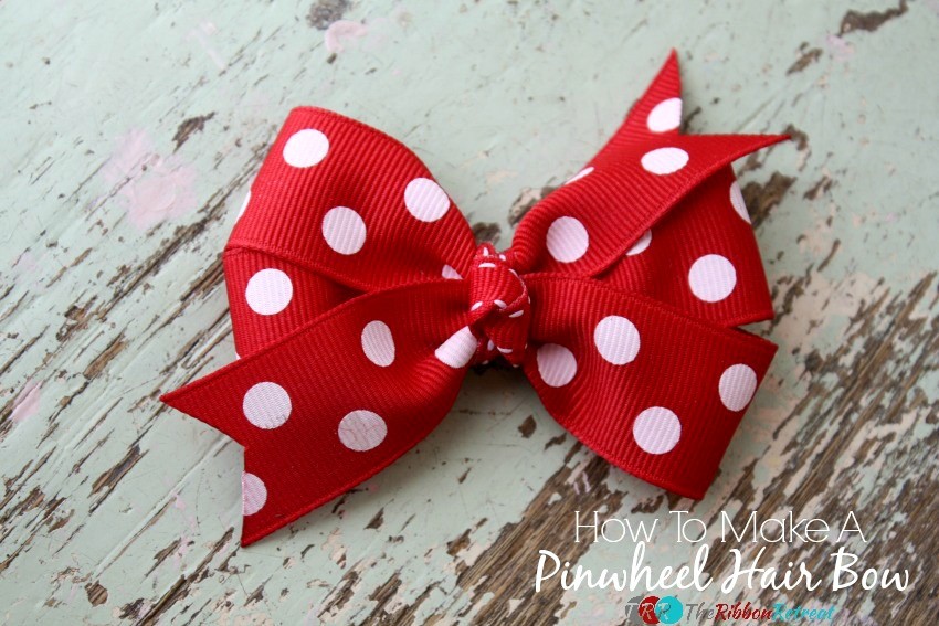 How to make a hair bow with pinwheel - Ribbon Blog