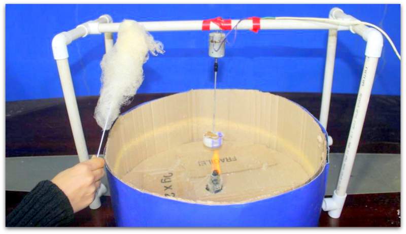 Working model of scientific project "cotton candy machine"