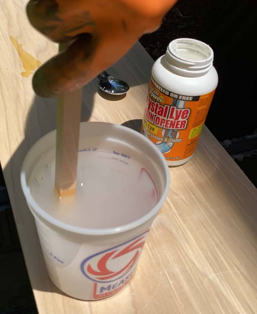 wood bleach solution