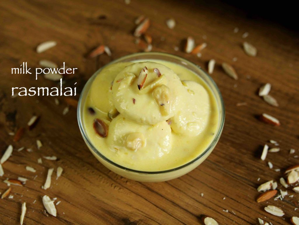 rasmalai recipe with milk powder