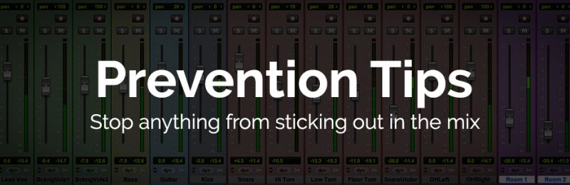How to prevent an instrument or vocal from sticking to a mix