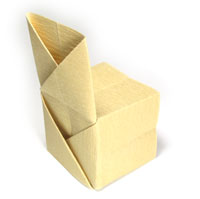 regular origami chair