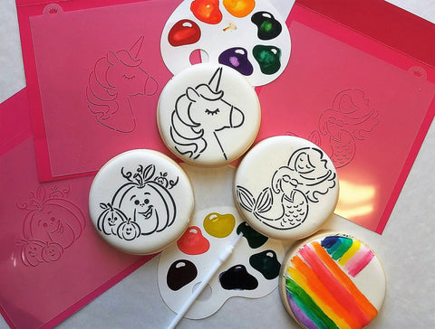 PYO biscuits with large stencils