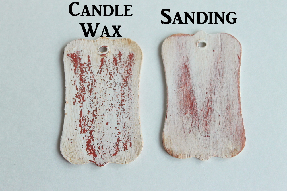how to get a rustic finish with candle wax 006