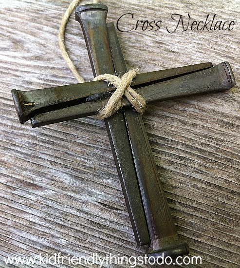 Beautiful cross made of nails! What a great craft for Easter, Faith, or just for everyday!