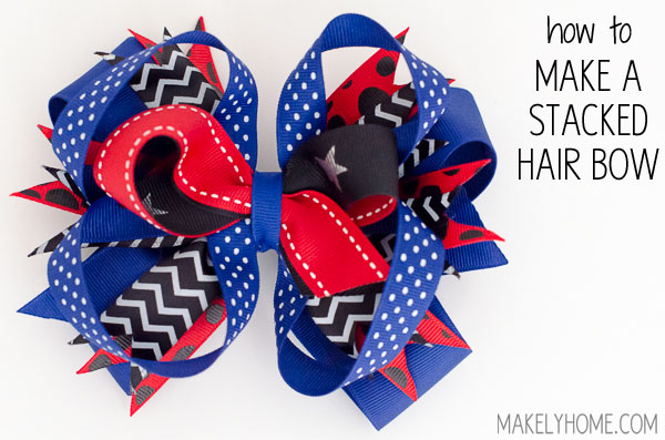 How to make a stacked hair bow via topqa.info