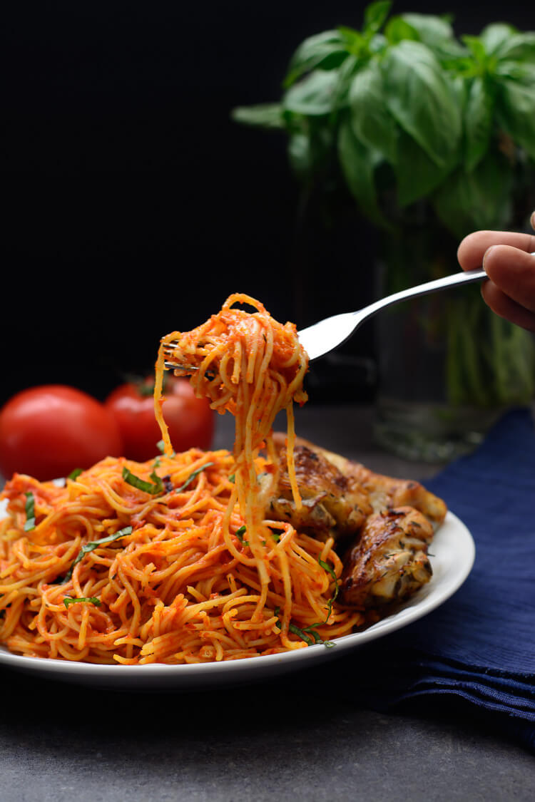 Jollof Spaghetti - take a delicious bite
