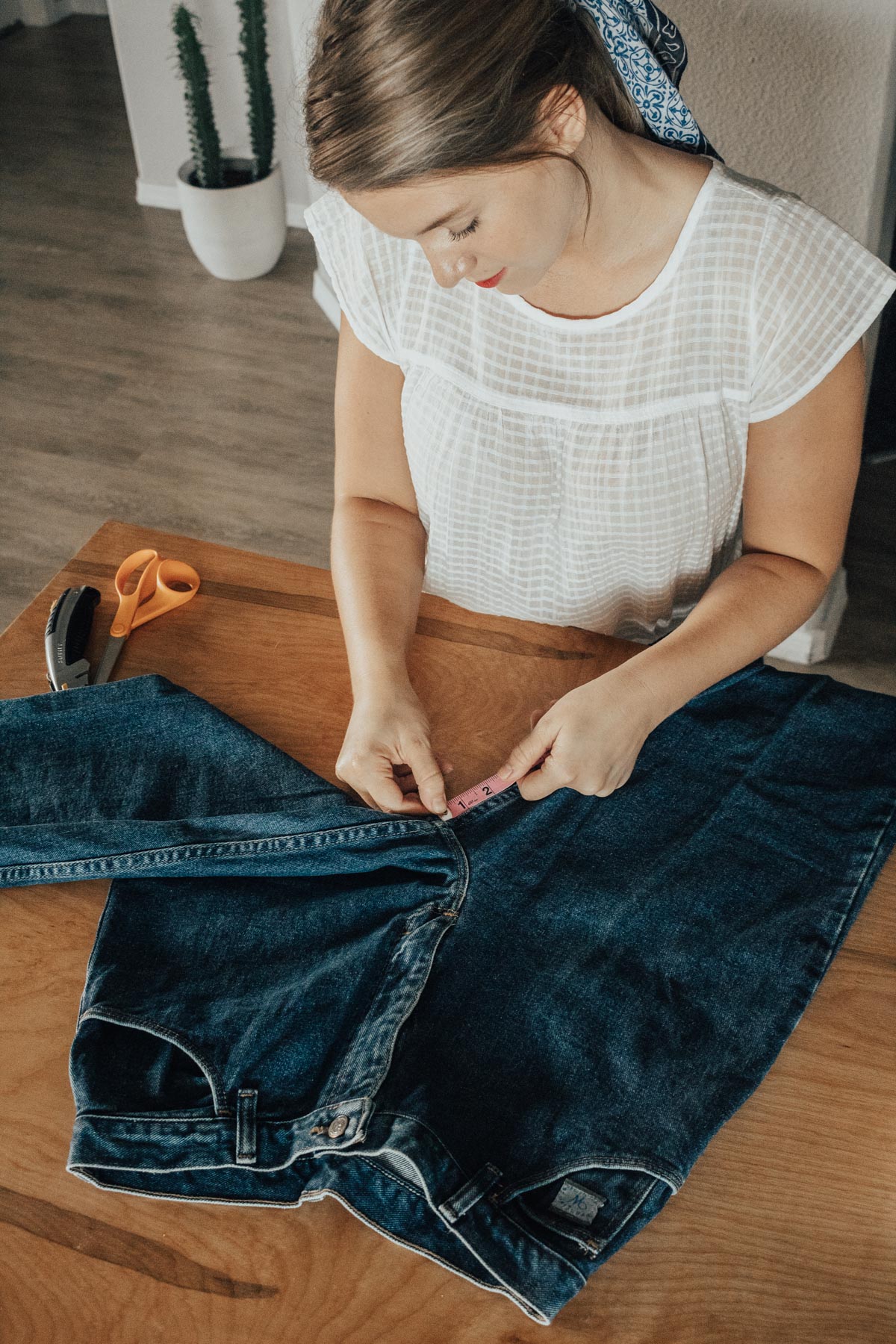 DIY high waist shorts