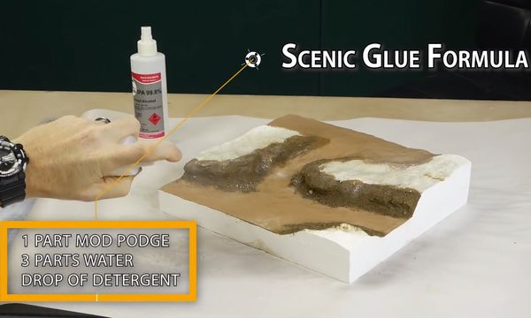 How to fake water for a Diorama? Step by step instructions