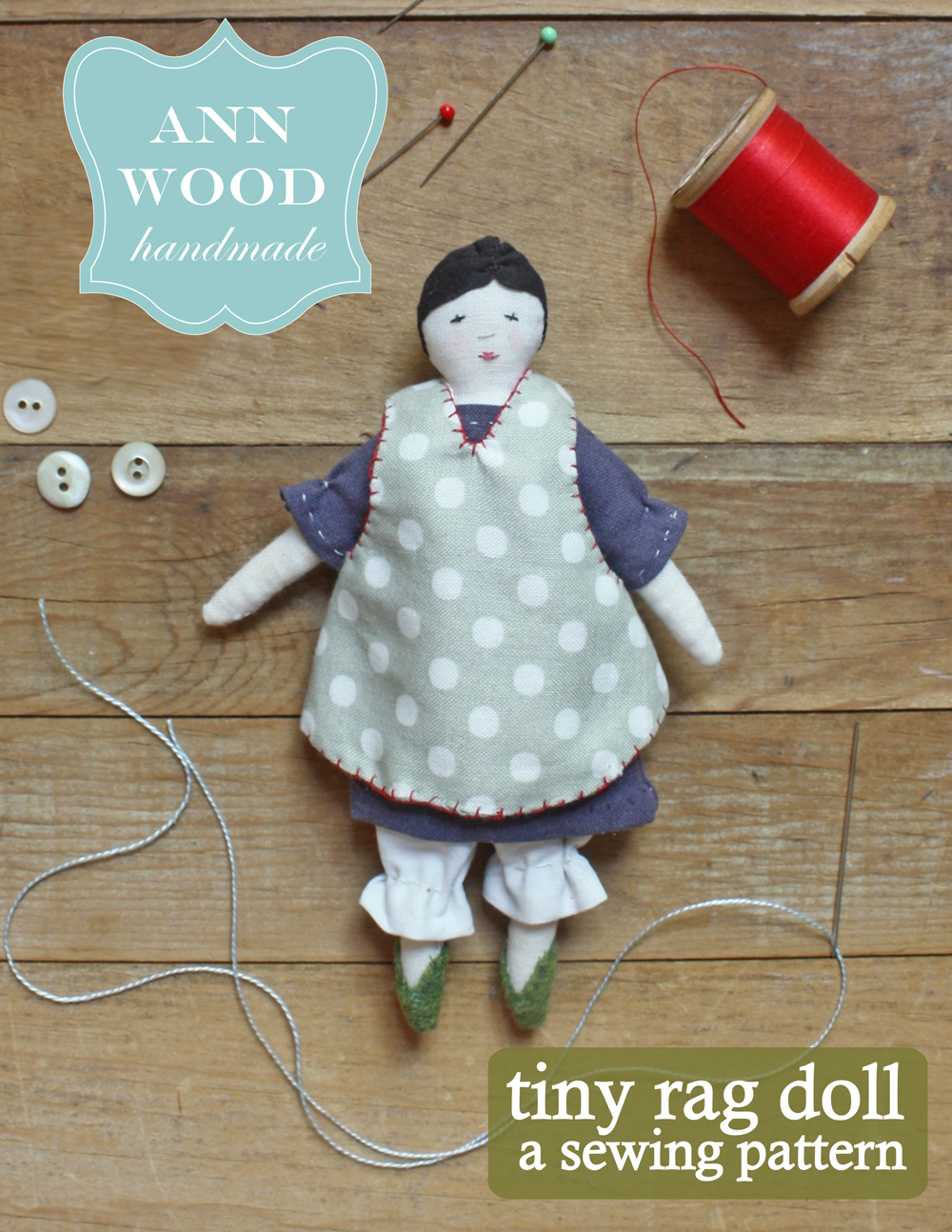 sewing pattern for small rags dolls
