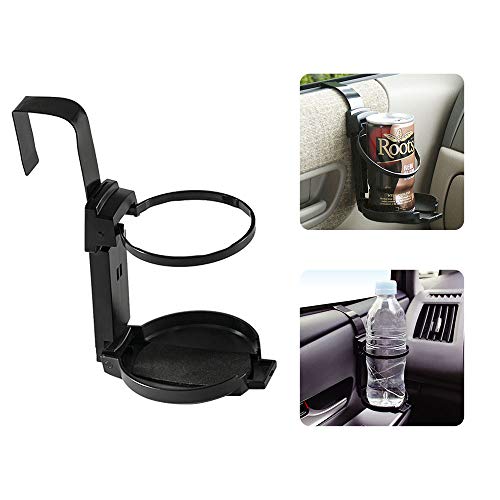 LITTLEMOLE car cup holder, Door cup holder, Adjustable drink holder for truck interior, soft drink cans and water bottles