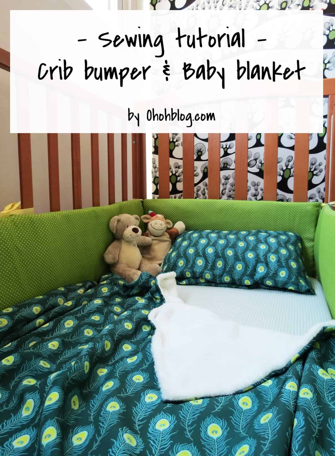 How to sew baby crib bumpers and blankets