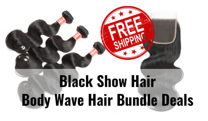 Black Show Hair Wave free shipping package offer