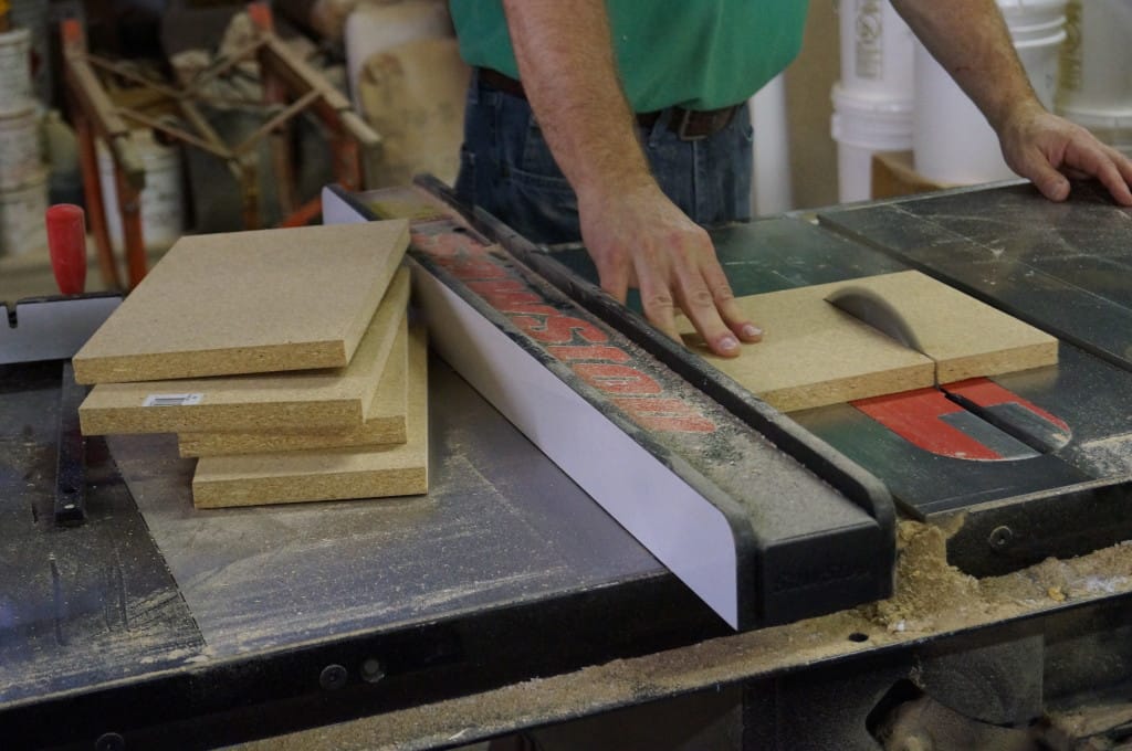 Cutting plywood for mold box wall