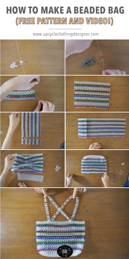 How to make a beaded bag from scratch with step by step photos.