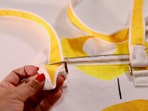 sewing backpack straps |