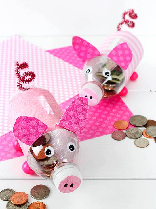 2-DIY-Piggy-Bank-Plastic Bottle