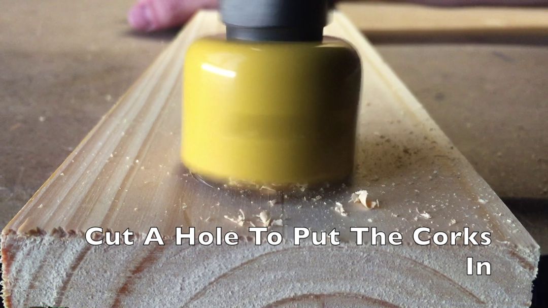 Use a 40mm . hole saw and drill