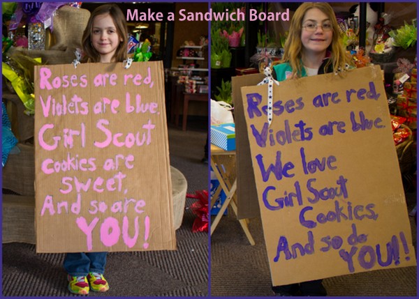 Homemade sandwich board
