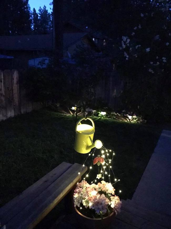 Glow watering can with Fairy Lights seen on Smart School House