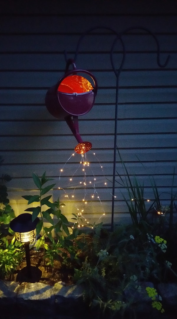 Glow watering can with Fairy Lights seen on Smart School House