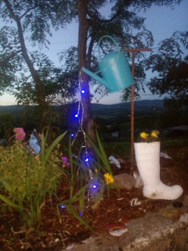 Glow watering can with Fairy Lights seen on Smart School House