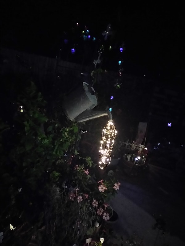 Glow watering can with Fairy Lights seen on Smart School House