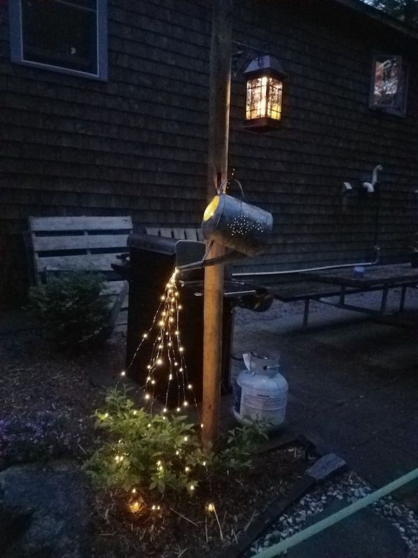 Glow watering can with Fairy Lights seen on Smart School House